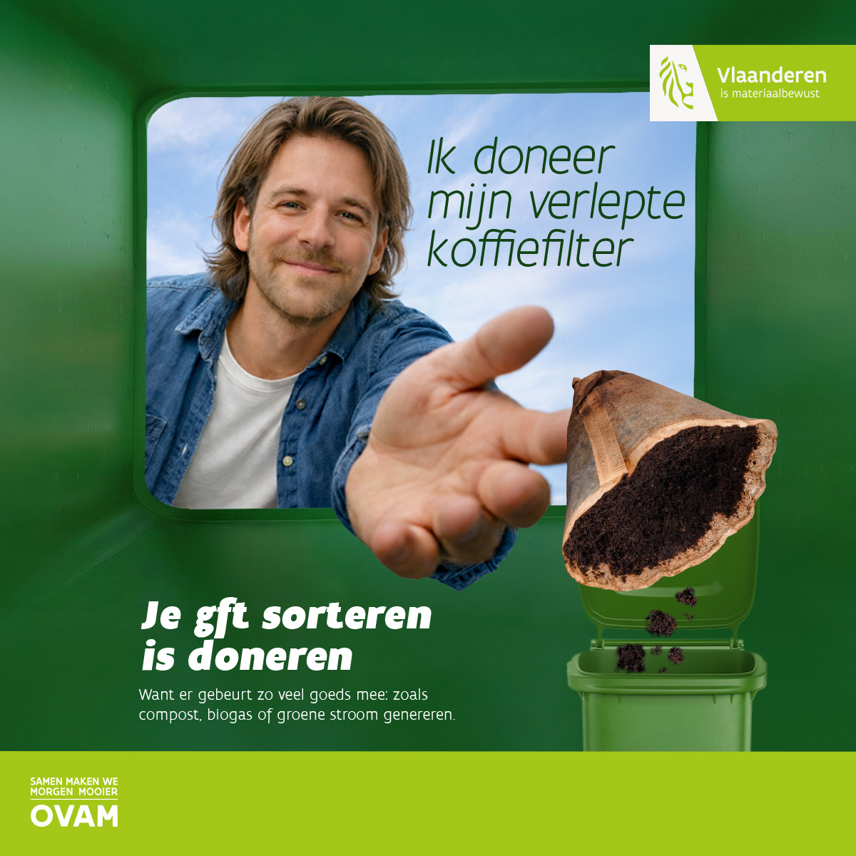 OVAM campagne visual koffiefilter